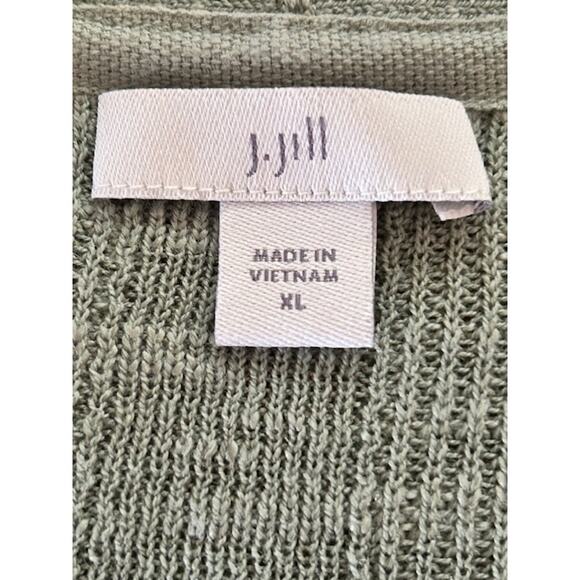 J.Jill Mint Green Open-Front Cardigan – Women’s XL - Picture 4 of 6